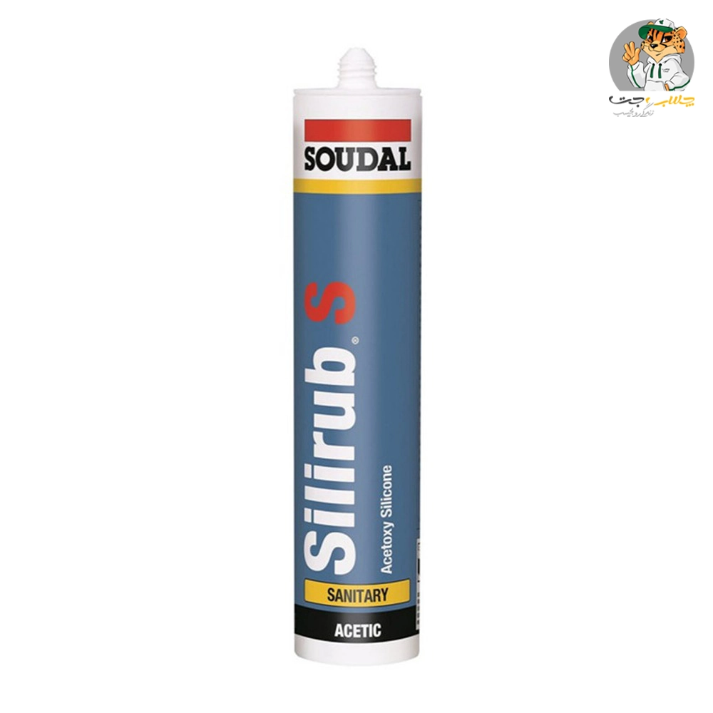 چسب سیلیکون سفید سودال SOUDAL Silirubs