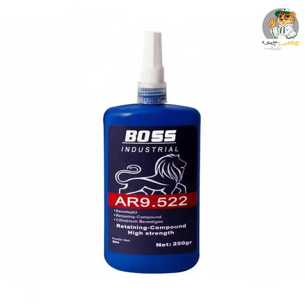 چسب رزوه مخصوص بلبرینگ Boss 522 250ml