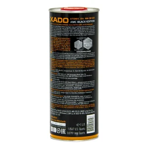 روغن موتور بلک ادیشن زادو XADO 5W-30 AMC مشکی یک لیتری