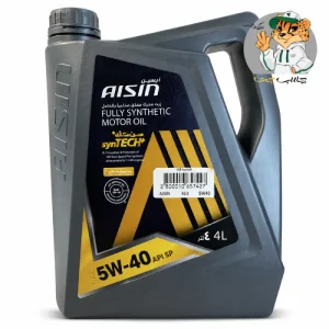 روغن موتور آیسین AISIN 5W‑40 Fully Synthetic چهارلیتری